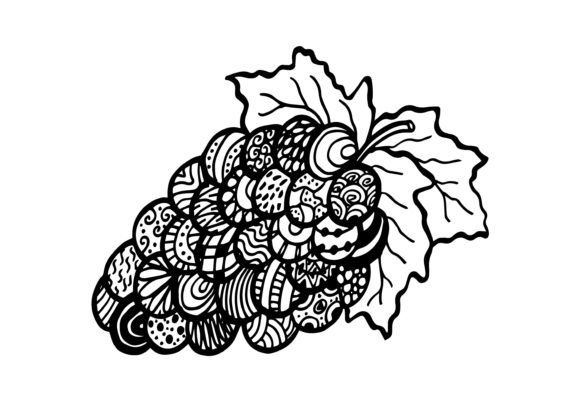 Download Grape Fruits, Zen Art, Hand Drawing - Zen art Collection