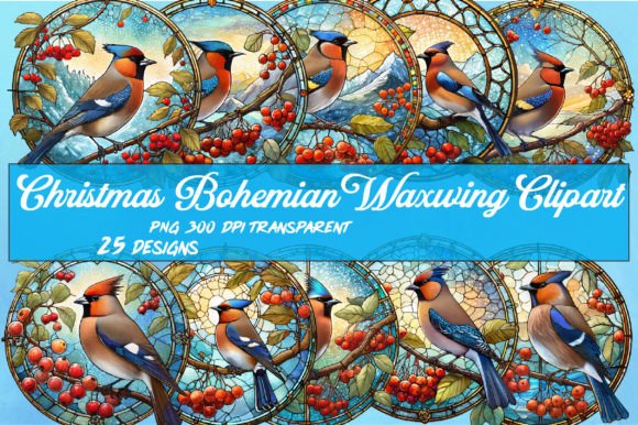 Download Christmas Bohemian Waxwing Wind Spinner - Premium Resources