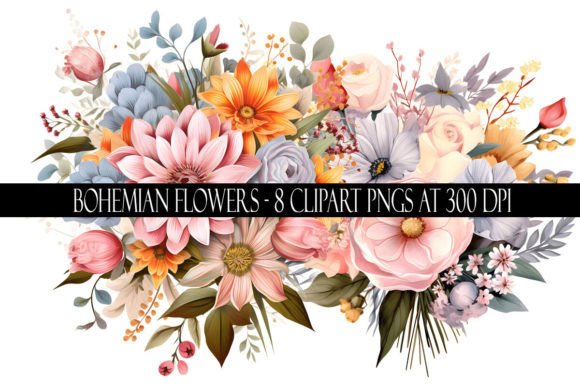 Download Bohemian Flower Clipart - Premium Resources