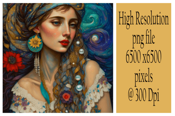 Download Bohemian Woman with Flowers - Premium Resources