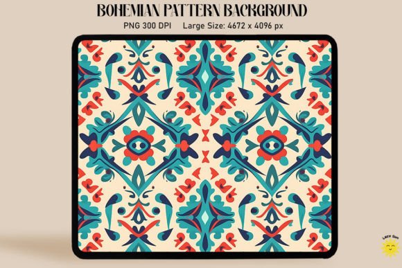 Download Symmetric Simple Bohemian Pattern - Bohemian Collection