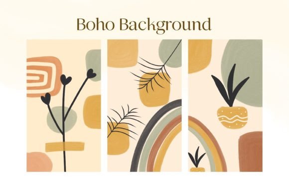 Download Bohemian Art Background Set - Bohemian Collection
