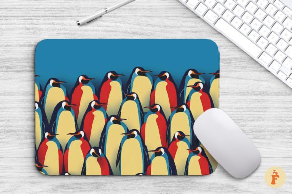 Download Mouse Pad Repetitive Penguins - Repetitive Collection