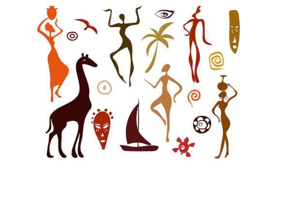 Download African Tribal Art SVG Bundle - Tribal art Collection